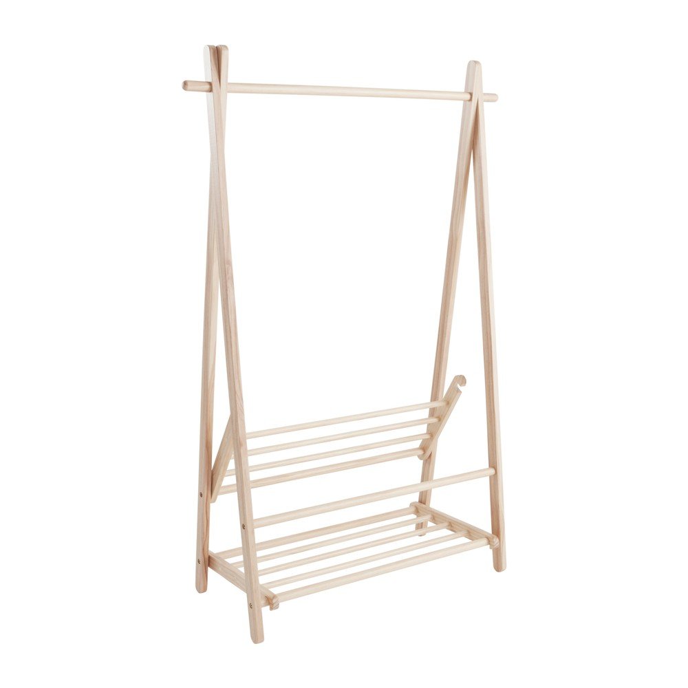 Suport pentru haine în culoare naturală deschisă din lemn de pin 100x150x41 cm Cole – Jotex