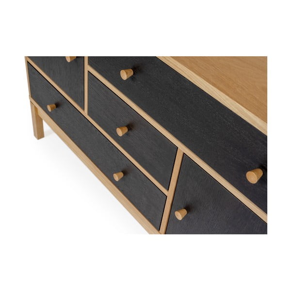 Comodă Woodman AbbeyWood, negru-maro-image-3