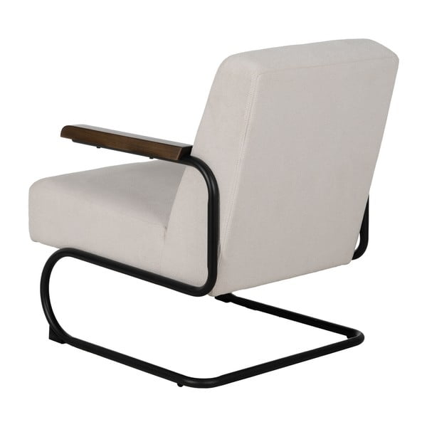 Fotoliu bej cu tapițerie din chenille Industra – Ixia-image-3