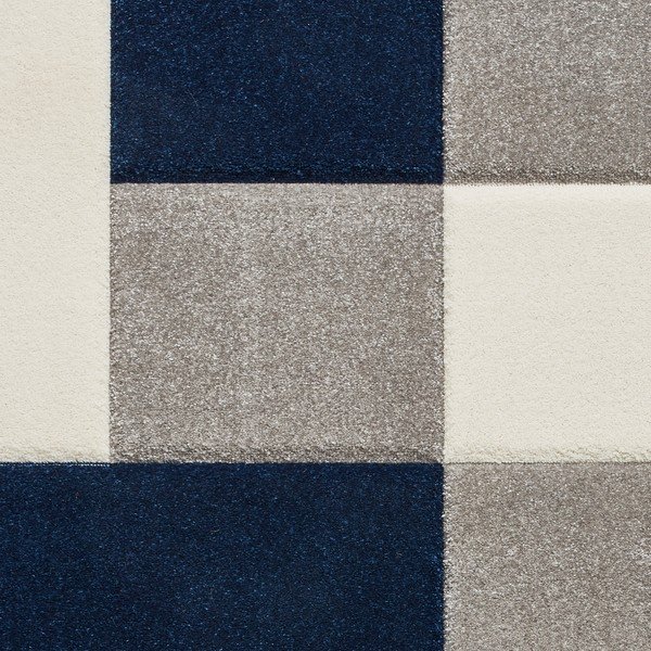 Covor Think Rugs Brooklyn, 160 x 220 cm, bleu marin-gri-image-3