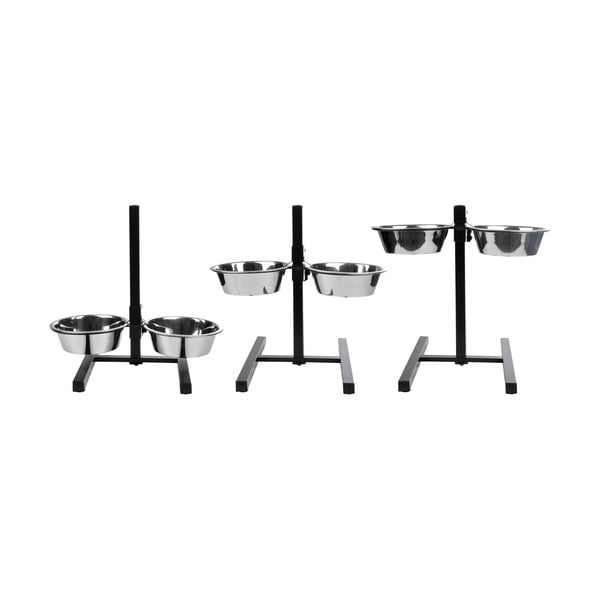 Set boluri cu suport pentru câini din oțel inoxidabil – Love Story-image-2