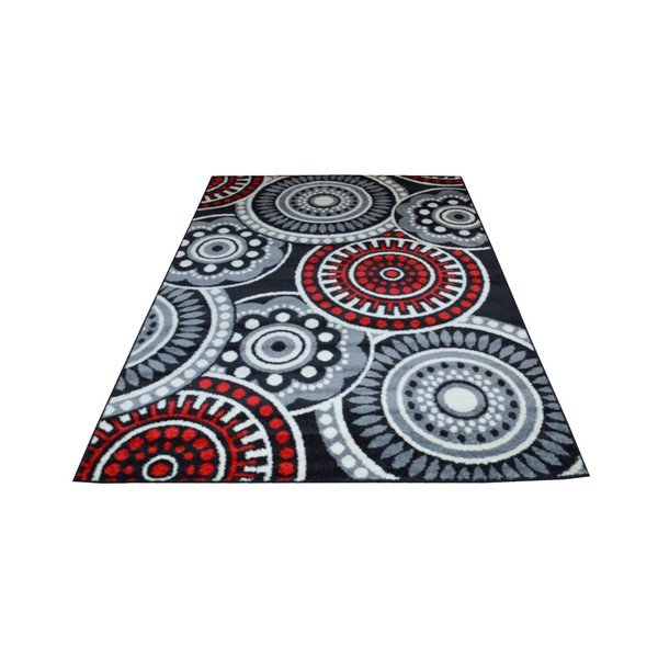 Covor Flair Rugs Cercles Grey, 200x285 cm-image-1