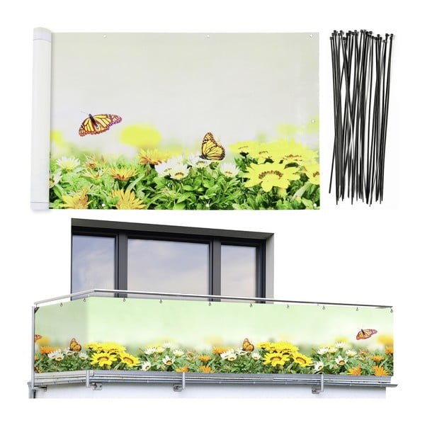 Paravan pentru balcon  din plastic 500x85 cm Butterfly – Maximex-image-4