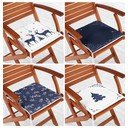 Perne de scaun 4 buc. 40x40 cm  cu model de Crăciun Blue Christmas – Mila Home