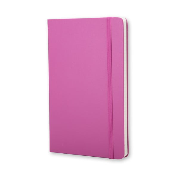 Caiet pentru notițe, roz, mic, Moleskine Magenta Hard, hârtie matematică