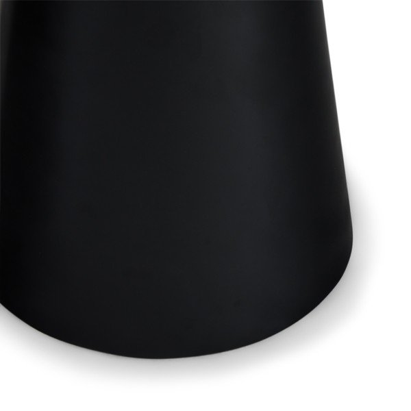 Măsuță de cafea neagră/gri închis cu blat cu aspect de marmură ø 45 cm Tango – Furnhouse-image-1