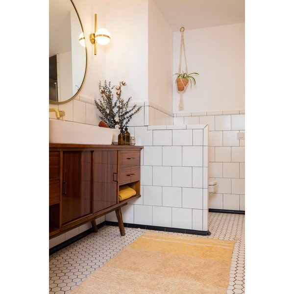 Covor galben ocru din bumbac 80x140 cm Twin Amber – Lorena Canals-image-1