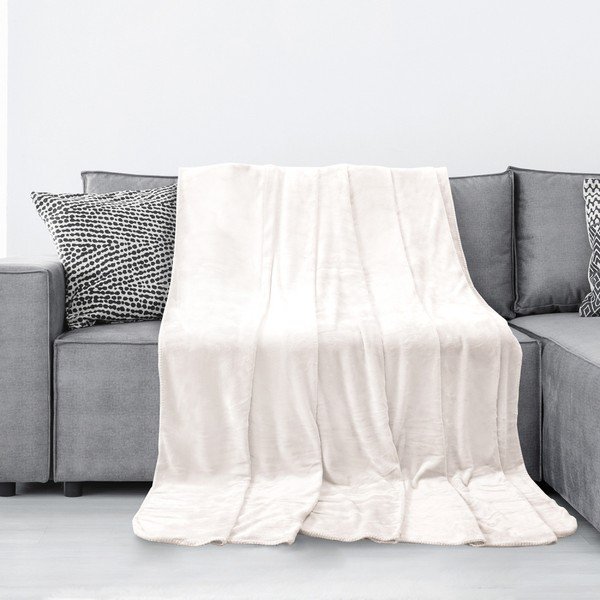Pătură din microfibră AmeliaHome Tyler, 70 x 150 cm, crem-image-1