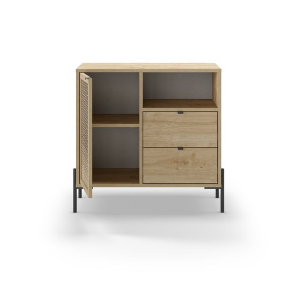 Dulap în culoare naturală cu aspect de lemn de stejar 80x80 cm Inca – Marckeric-image-4