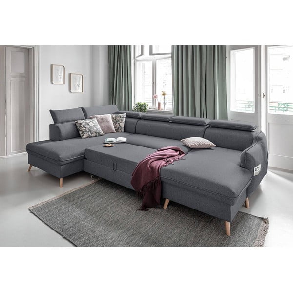 Colțar gri închis extensibil (cu colț pe partea stângă ) Sweet Harmony – Miuform-image-4