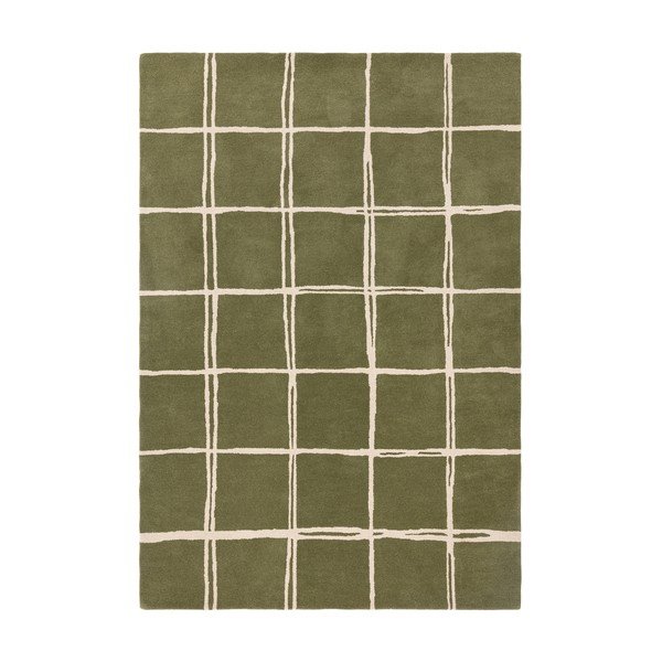 Covor verde țesut manual din lână 160x230 cm – Asiatic Carpets