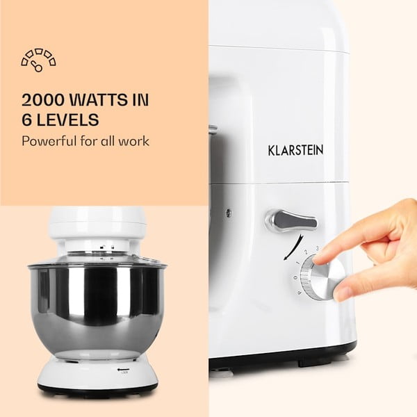 Robot de bucătărie Klarstein Bella, alb-image-2