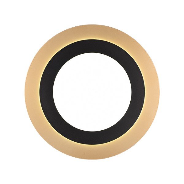 Plafonieră neagră-aurie LED cu intensitate reglabilă ø 45 cm Morgan – Trio-image-2