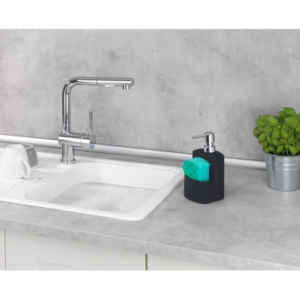 Dozator pentru săpun lichid Wenko Festival, negru-image-1