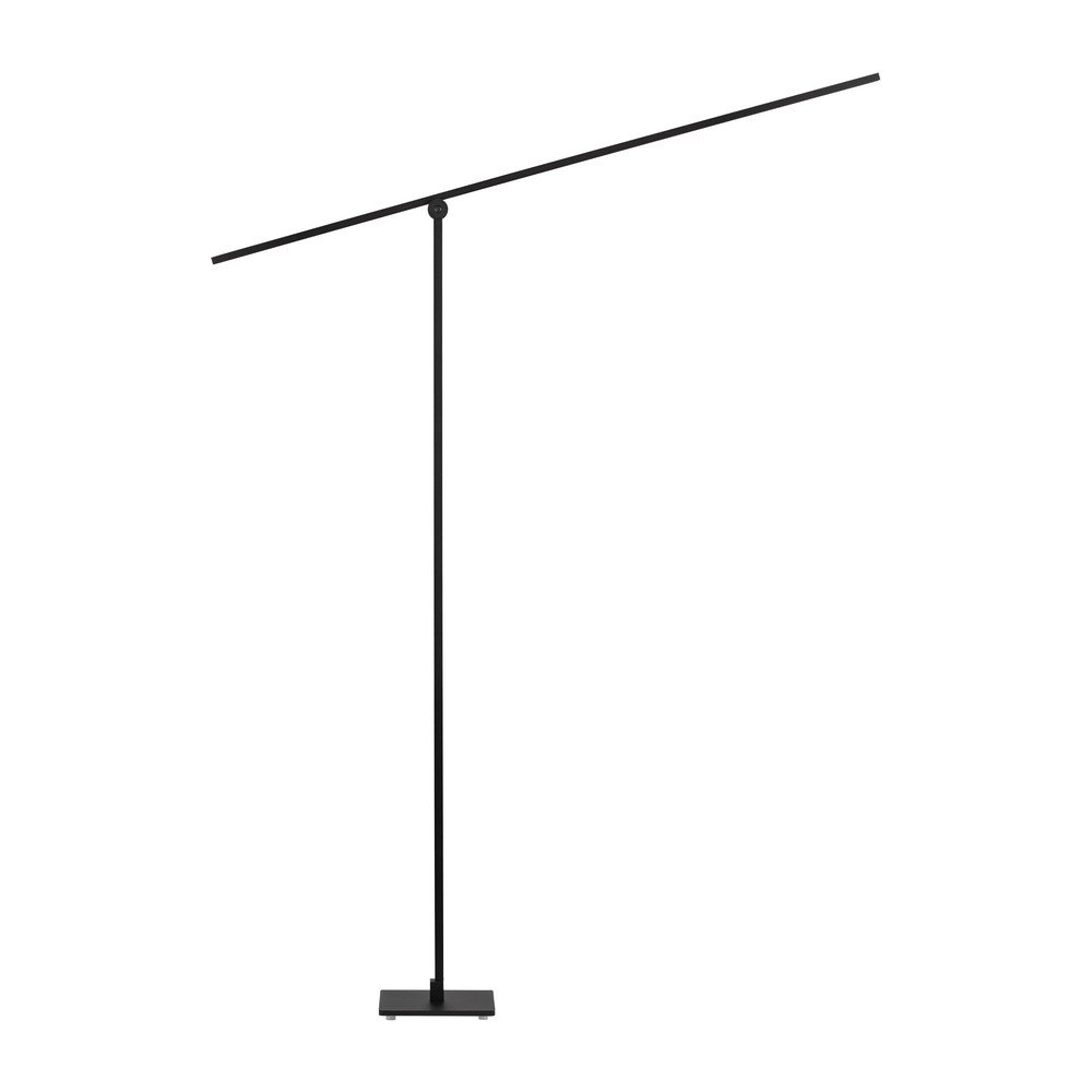Lampadar negru mat LED cu structură flexibilă/cu intensitate reglabilă din metal (înălțime 144 cm) Tenso – Nova Luce