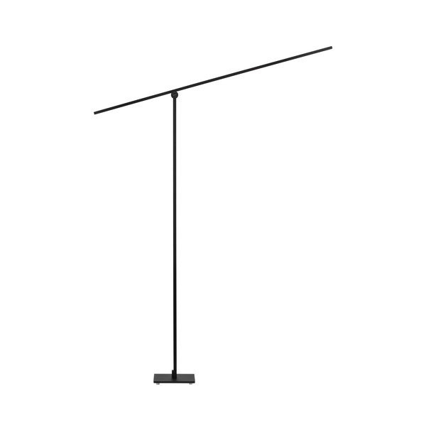 Lampadar negru mat LED cu structură flexibilă/cu intensitate reglabilă din metal (înălțime 144 cm) Tenso – Nova Luce