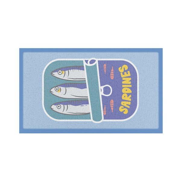 Covoraș de intrare din plastic reciclat 40x70 cm Sardine Tin – Artsy Doormats