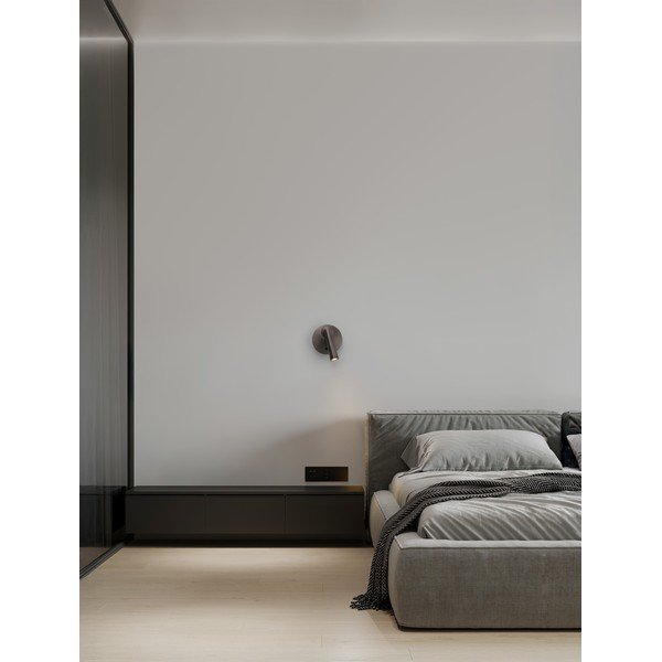 Spot gri LED cu structură flexibilă din aluminiu 7x10 cm Tico – Nova Luce-image-1