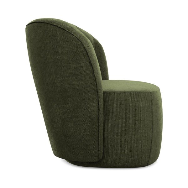 Fotoliu verde cu tapițerie din chenille Keloa – Makamii-image-2