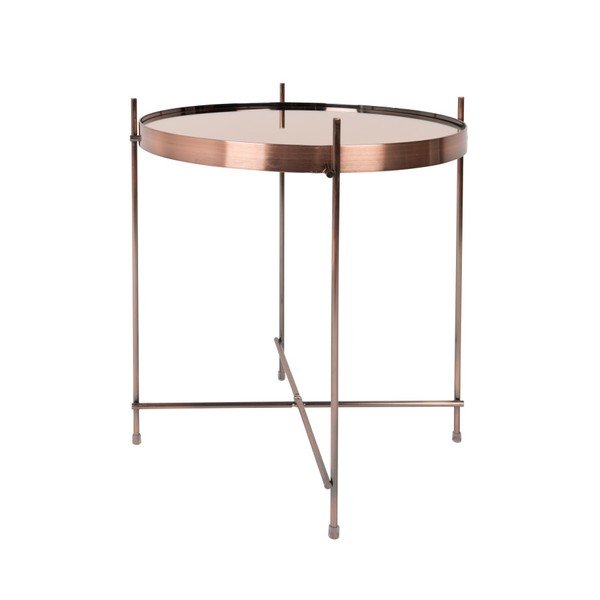 Măsuță auxiliară Zuiver Cupid, ⌀ 43 cm, arămiu-image-3