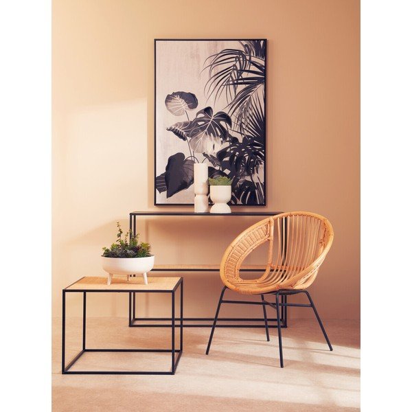 Măsuță de cafea în culoare naturală din ratan 60x60 cm Depok – Premier Housewares-image-3