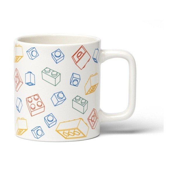 Cană pentru copii albă din ceramică 300 ml Bricks – LEGO®