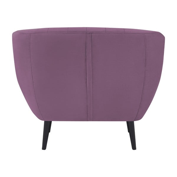 Fotoliu cu picioare negre Mazzini Sofas Toscane, mov-image-2