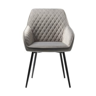 Scaun tapițat Unique Furniture Milton, gri