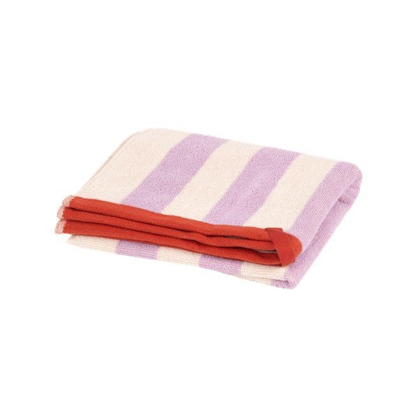 Prosop mov lavandă/crem din bumbac din frotir 50x80 cm Gobo – noo.ma