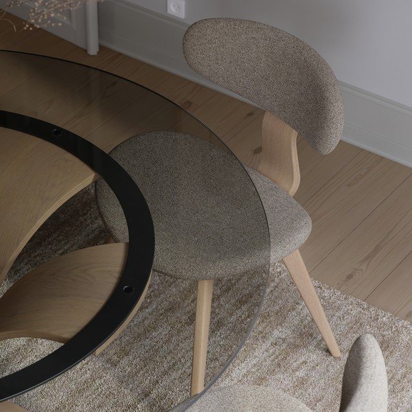 Scaun de dining în culoare naturală deschisă Buckle – DAN-FORM Denmark-image-2
