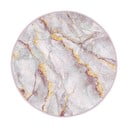Covor roz deschis/auriu lavabil rotund ø 120 cm Marble – Mila Home
