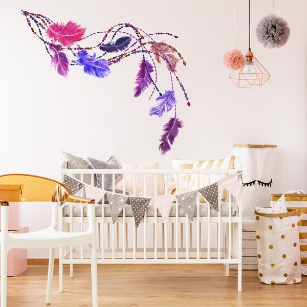 Autocolant Ambiance Boho Feathers-image-1