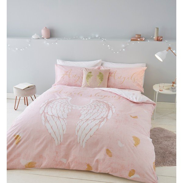 Lenjerie de pat pentru copii 200x135 cm Angel Wings - Catherine Lansfield-image-4
