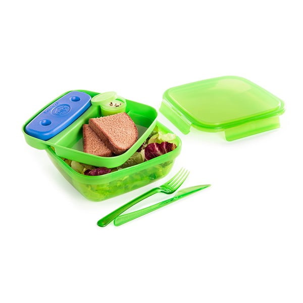 Cutie prânz cu tacâmuri Snips Lunch, 1,5 l, verde-image-1