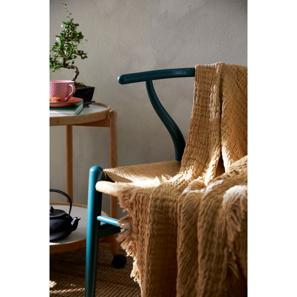 Cuvertură bej pentru pat dublu 240x260 cm Reloved – JUNA-image-1