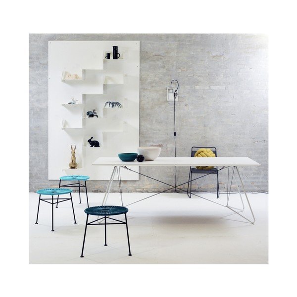 Masă auxiliară OK Design Centro, albastru deschis-image-1