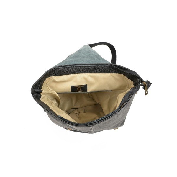 Rucsac din piele Roberta M Misco, negru-image-3