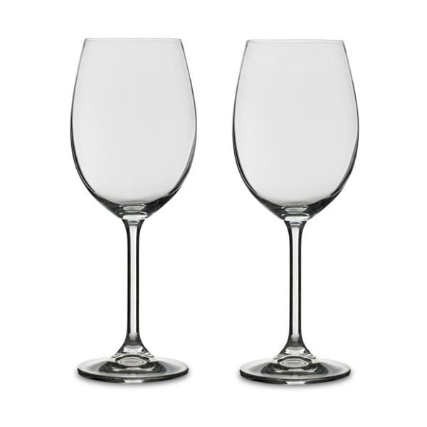 Set 2 pahare pentru vin alb din sticlă cristalină Bitz Fluidum, 450 ml