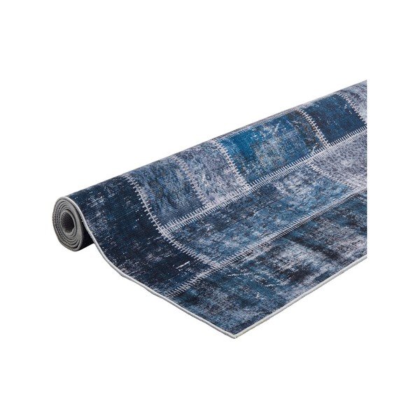 Covor cu rezistență la pete Floorita Montage Blue, 160 x 230 cm-image-2