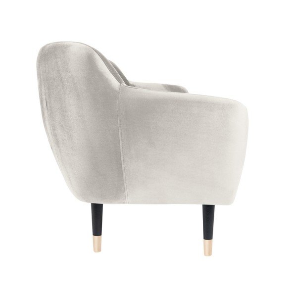 Canapea Mazzini Sofas BENITO cu picioare negre, crem, 158 cm-image-3