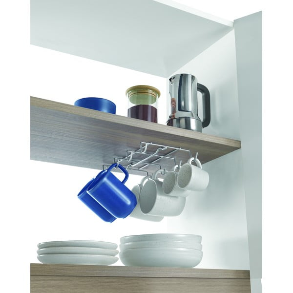 Suport de cești de montat pe perete din oțel Octo-Mug – Metaltex-image-3