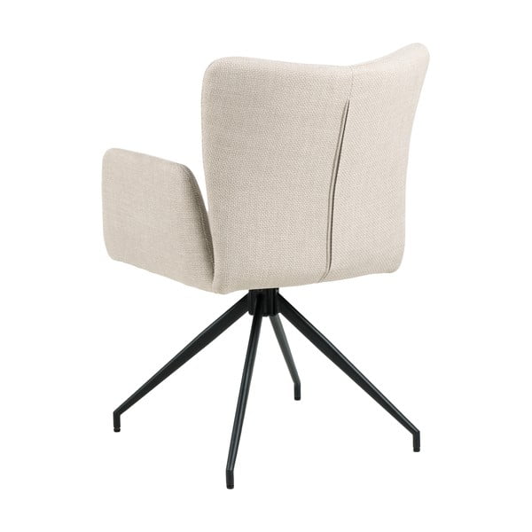 Set de scaune de sufragerie bej cu cotiere 2 buc. tapițat Laura – Actona-image-3