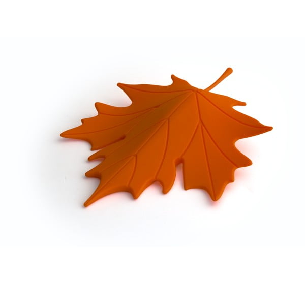 Opritor ușă în formă de frunză Qualy&CO Autumn, portocaliu