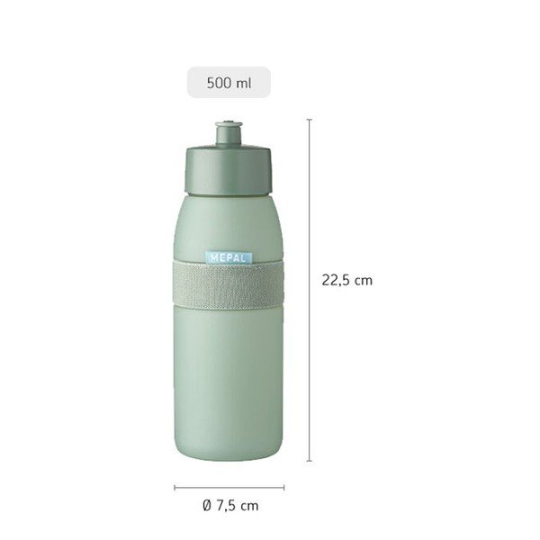 Sticlă verde salvie din plastic 500 ml Ellipse – Mepal-image-4