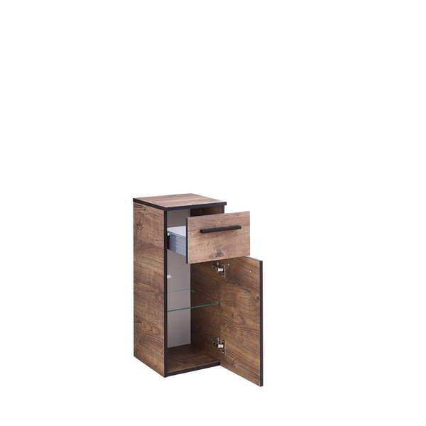 Dulap de baie cu aspect de lemn de stejar 30x72 cm Set 374 - Pelipal-image-2