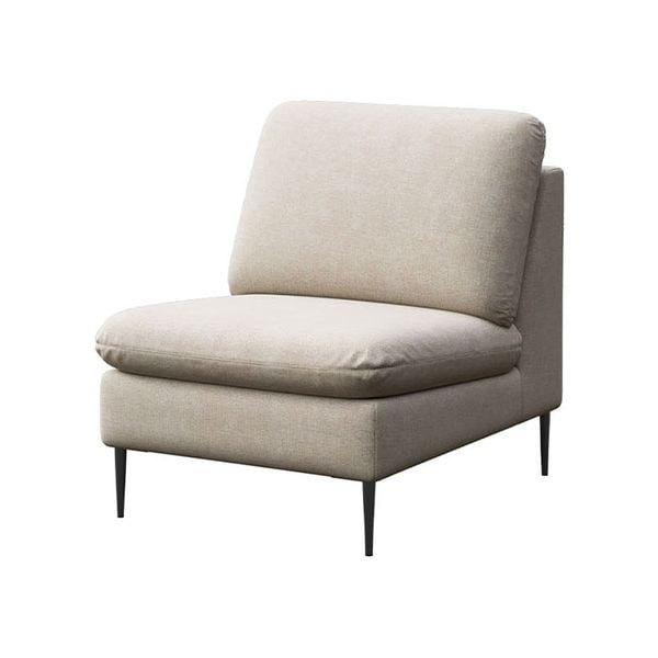 Fotoliu bej cu tapițerie din chenille Belle – Rodier-image-2