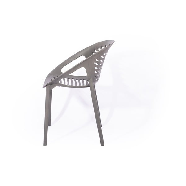 Set mobilier de grădină pentru 4 persoane cu scaune gri Joanna și masă Viking, 90 x 150 cm-image-4