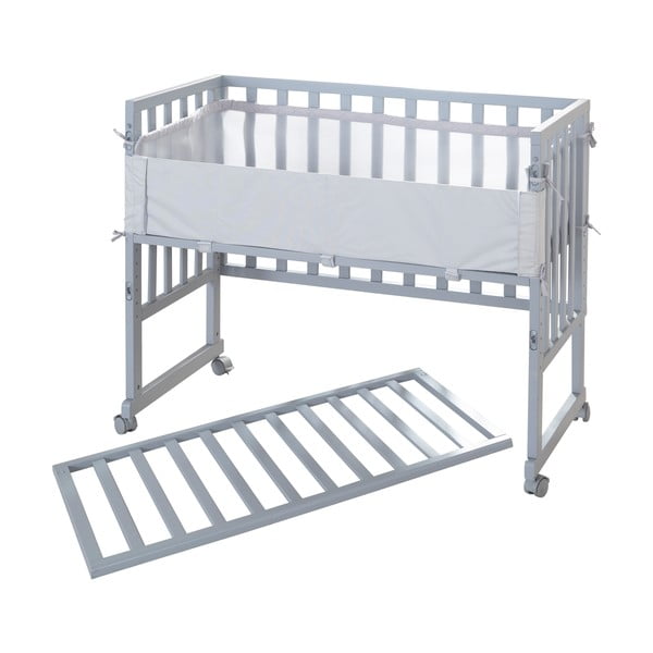 Pătuț gri 90x45 cm – Roba-image-2