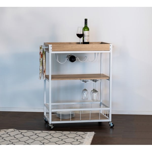 Măsuță de servire cu roți 40x80 cm Rustico – Wenko-image-2