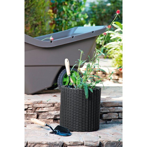 Ghiveci din plastic ø 28 cm Cylinder – Keter-image-1
